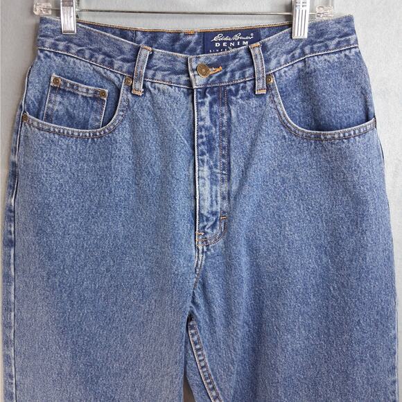 Eddie Bauer Mom Blue Jeans Women's 12 100% Cotton Hi-Rise Denim Vintage - Picture 2 of 13